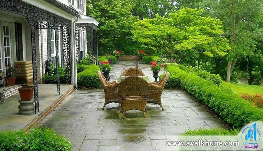 محوطه سازی ویلای شمال به سبک حرفه‌ای‌ها