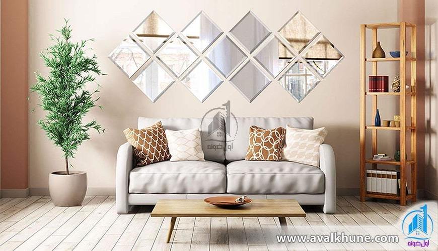 آینه‌های دکوراتیو، بهترین ابزار برای طراحی داخلی سالن ویلا و آپارتمان