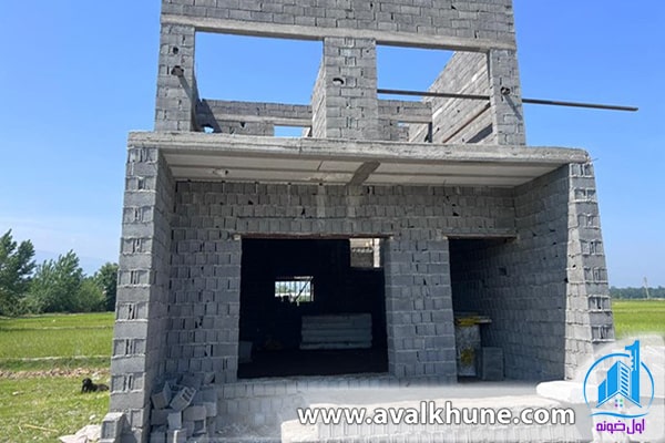 ساخت خانه ویلایی بدون ستون در شمال 