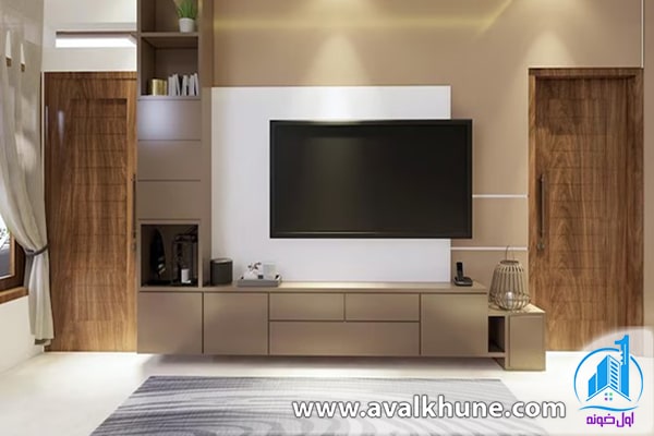 طراحی جذاب برای اتاق تلویزیون 