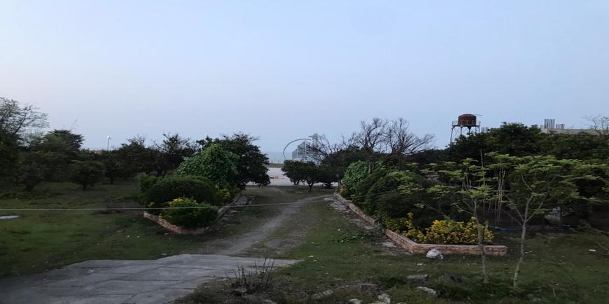 زمین ساحلی جاده به دریا