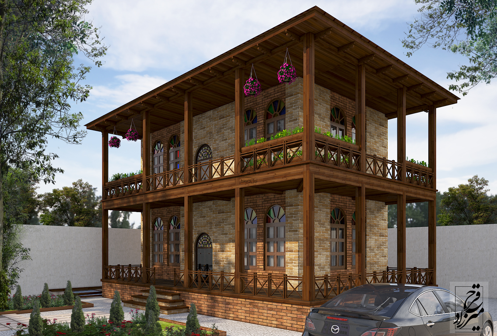 پروژه ساخت ویلا سنتی