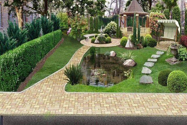 محوطه سازی به سبک باغ های انگلیسی-24235