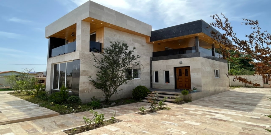 ویلا باغ جنگلی نما مدرن