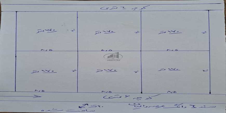 زمین مسکونی سنددار با اقساط یکساله-29352